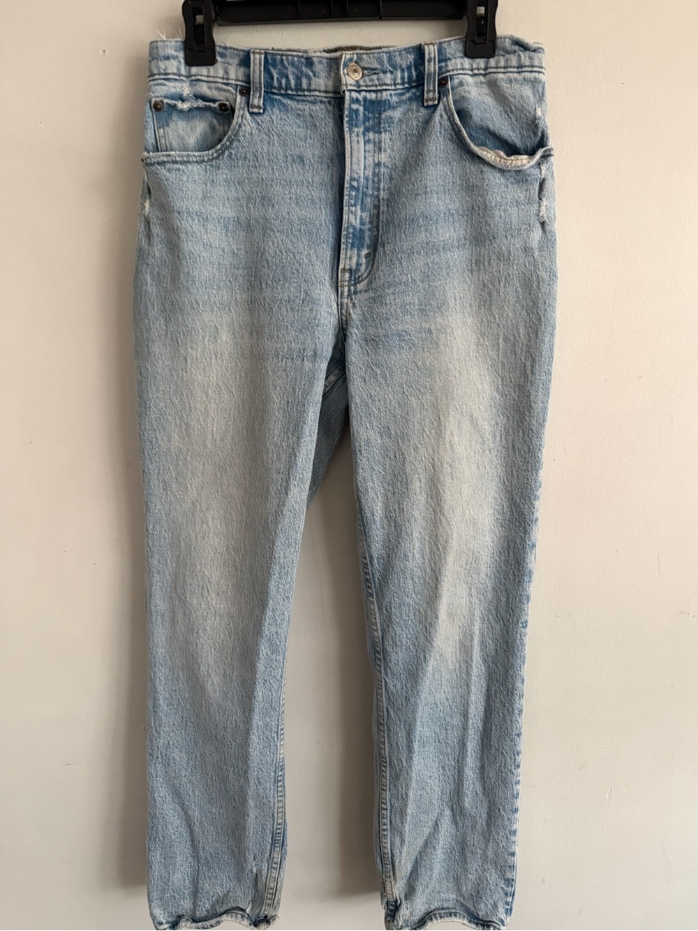 Abercrombie & Fitch Light Wash Straight-Leg Jeans